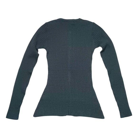 WeWoreWhat Fly Away Knit Sweater Cardigan SMALL Heather Ash Blue NEW - Picture 4 of 9